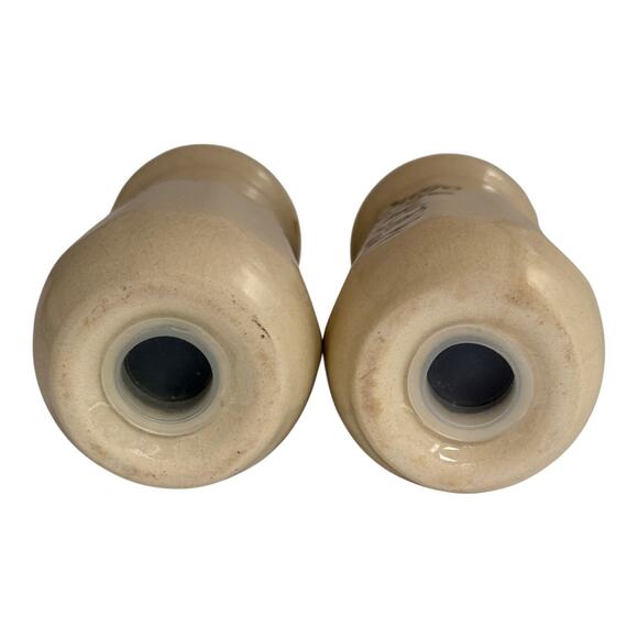 Vintage San Diego CA Souvenir Floral Ceramic Salt & Pepper Shaker Set - A1293 - Picture 3 of 9